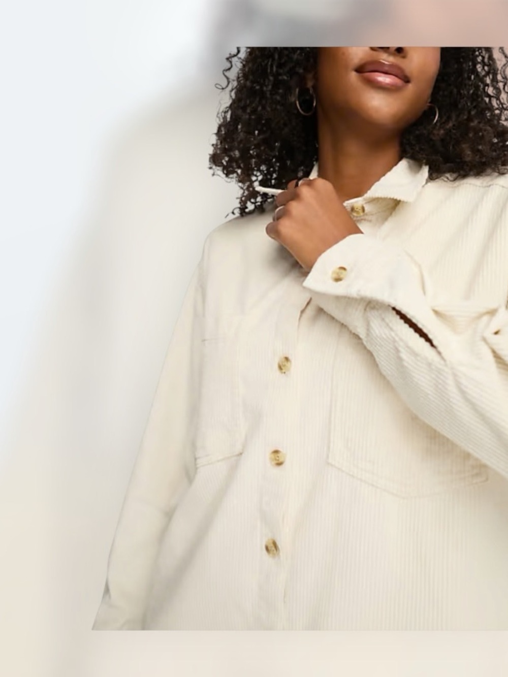 Hollister Oversized Corduroy Shirt |